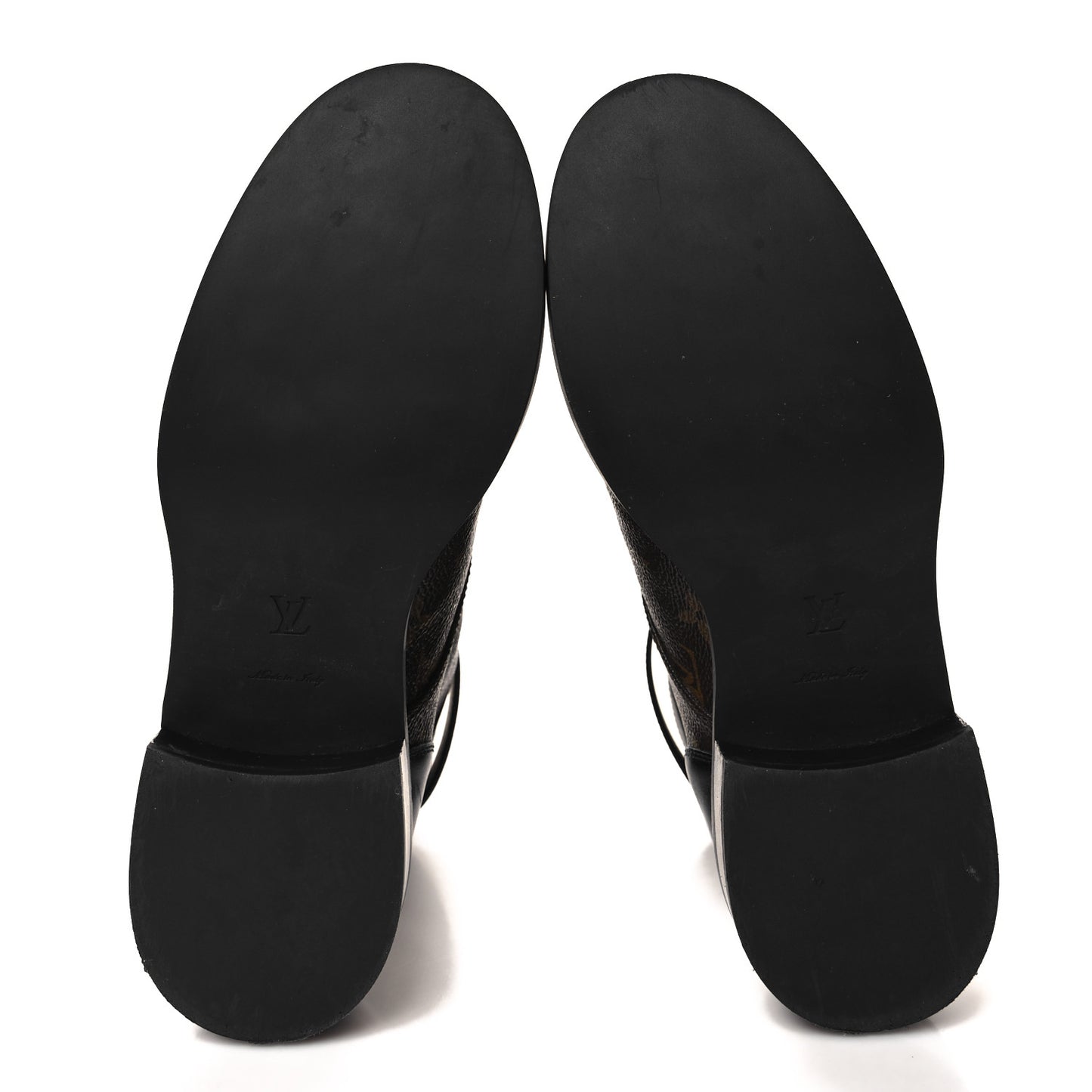 Calfskin Monogram Wonderland Flat Ranger Boots 40 Black