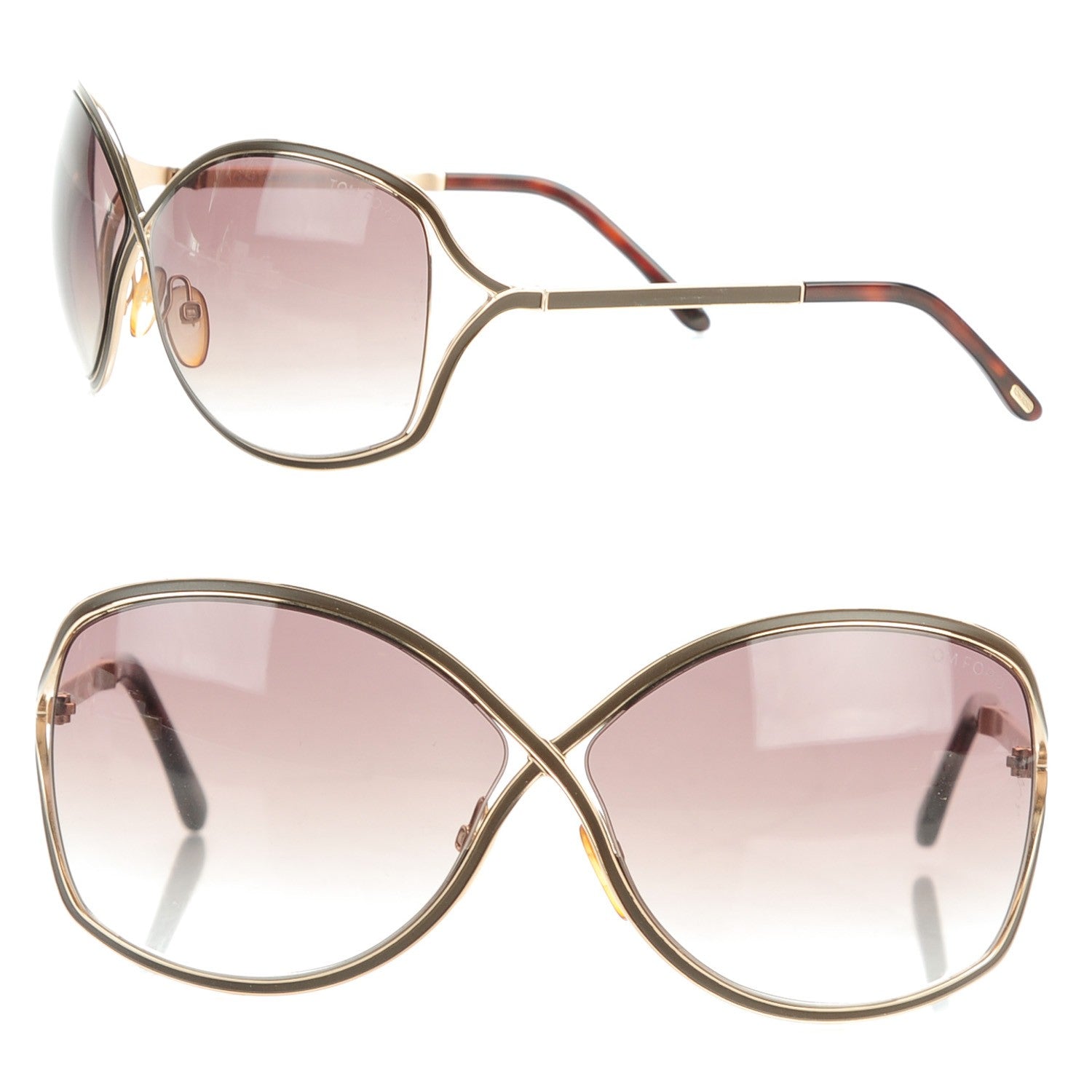 Tom Ford Rickie Crossover Sunglasses TF179 Dark Brown 1 of 5