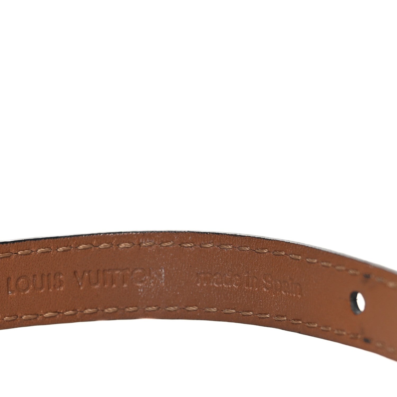 Louis Vuitton Calfskin LV Iconic Bracelet 17 Black 4 of 5