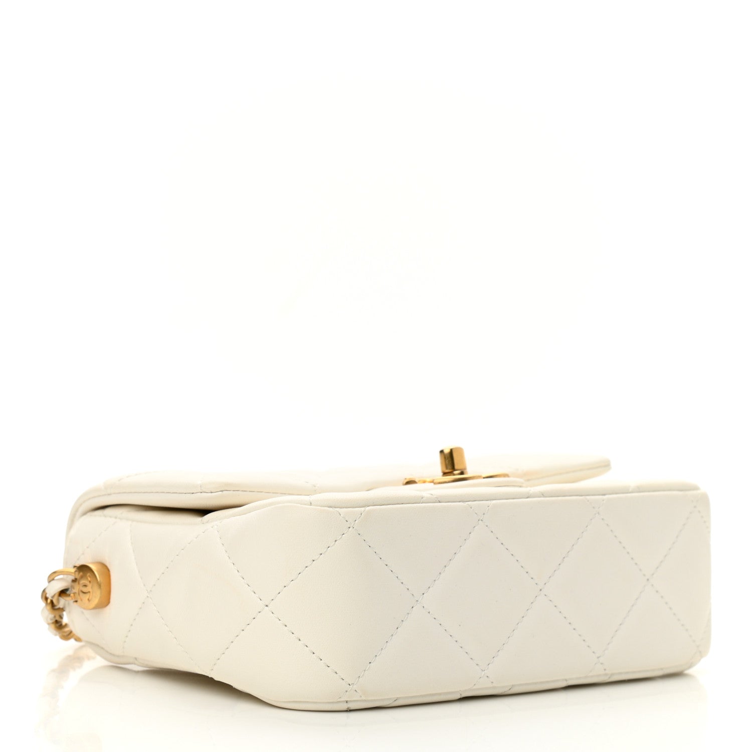 Chanel Lambskin Quilted Mini My Perfect Flap White 4 of 11