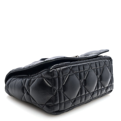 Christian Dior Calfskin Macrocannage Medium Caro Bag Black 4 of 10