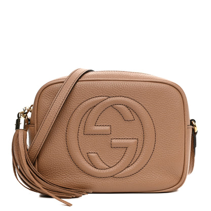Gucci Pebbled Calfskin Small Soho Disco Bag Rose Beige 1 of 11