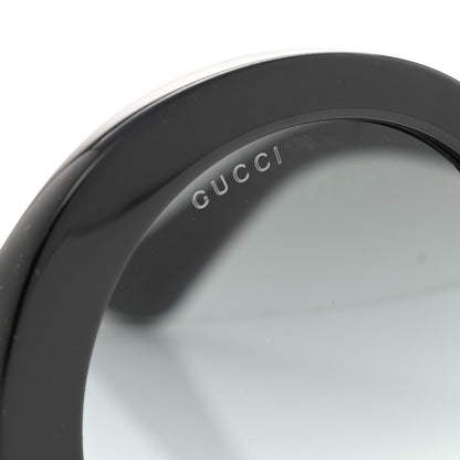 Gucci Acetate Round GG0319S Sunglasses Black Grey 8 of 9