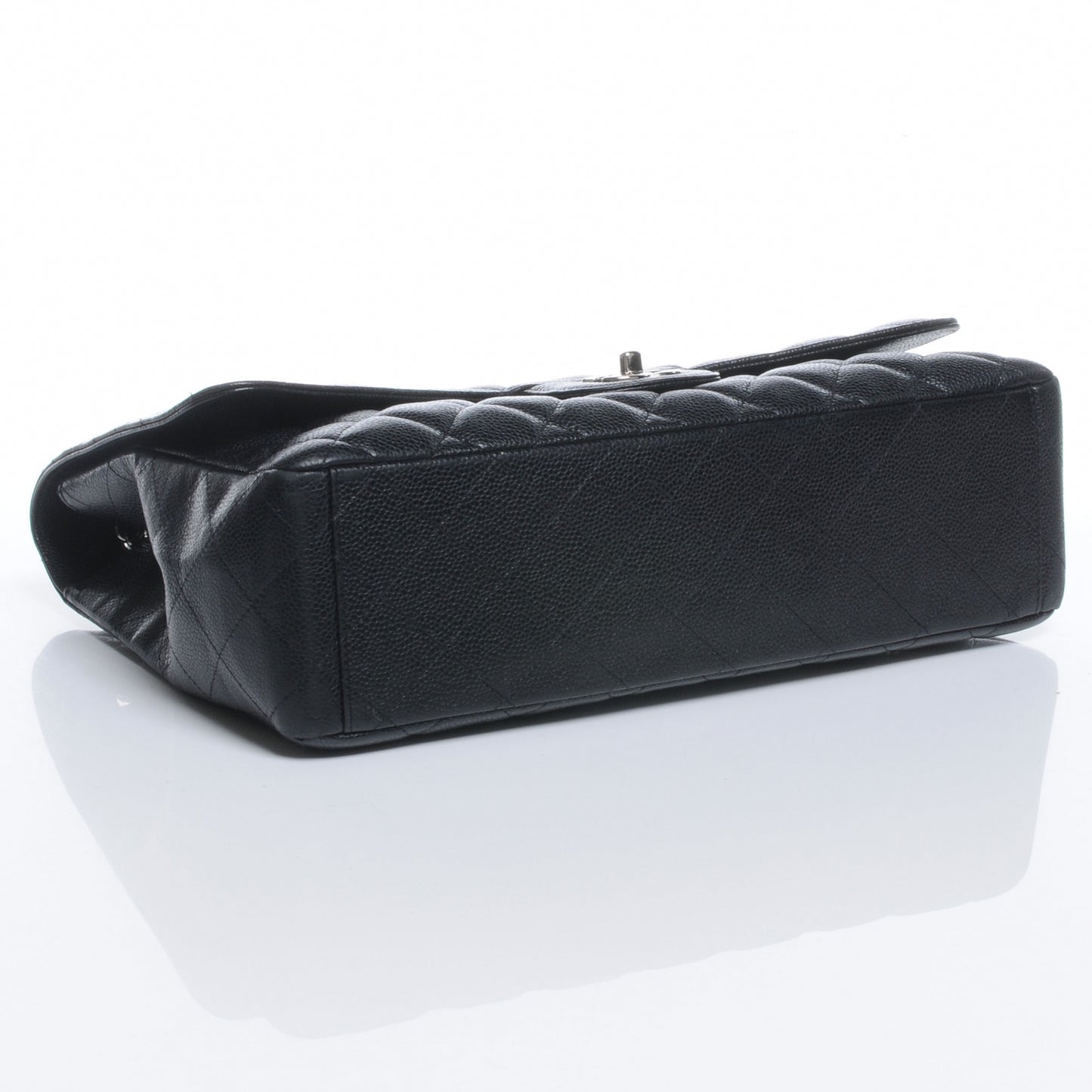 Caviar Maxi Single Flap Black