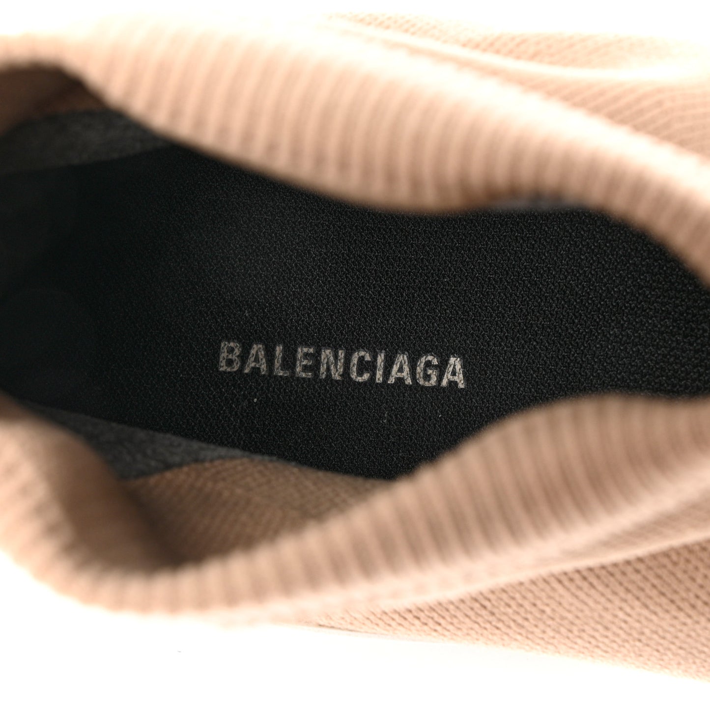 Neoprene Knit Bi-Color Sole Womens Speed Sneakers 41 Beige White Black