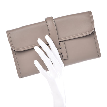 Hermes Swift Jige Duo Clutch Gris Asphalte 2 of 11