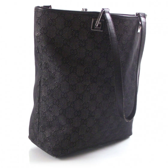 Denim Monogram Eclipse Bucket Tote