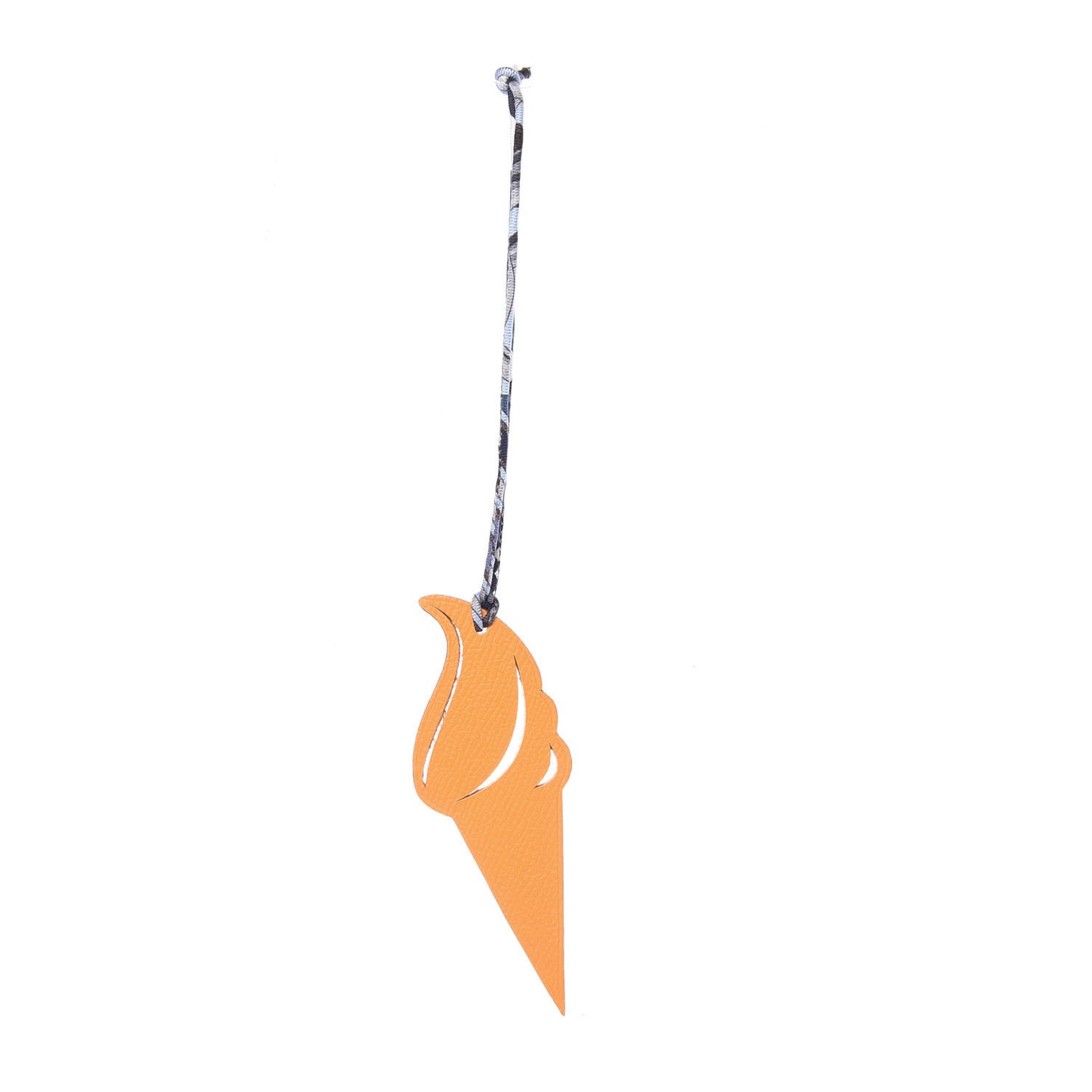 Epsom Togo Petit H Ice Cream Bag Charm Orange Jaune D'Or