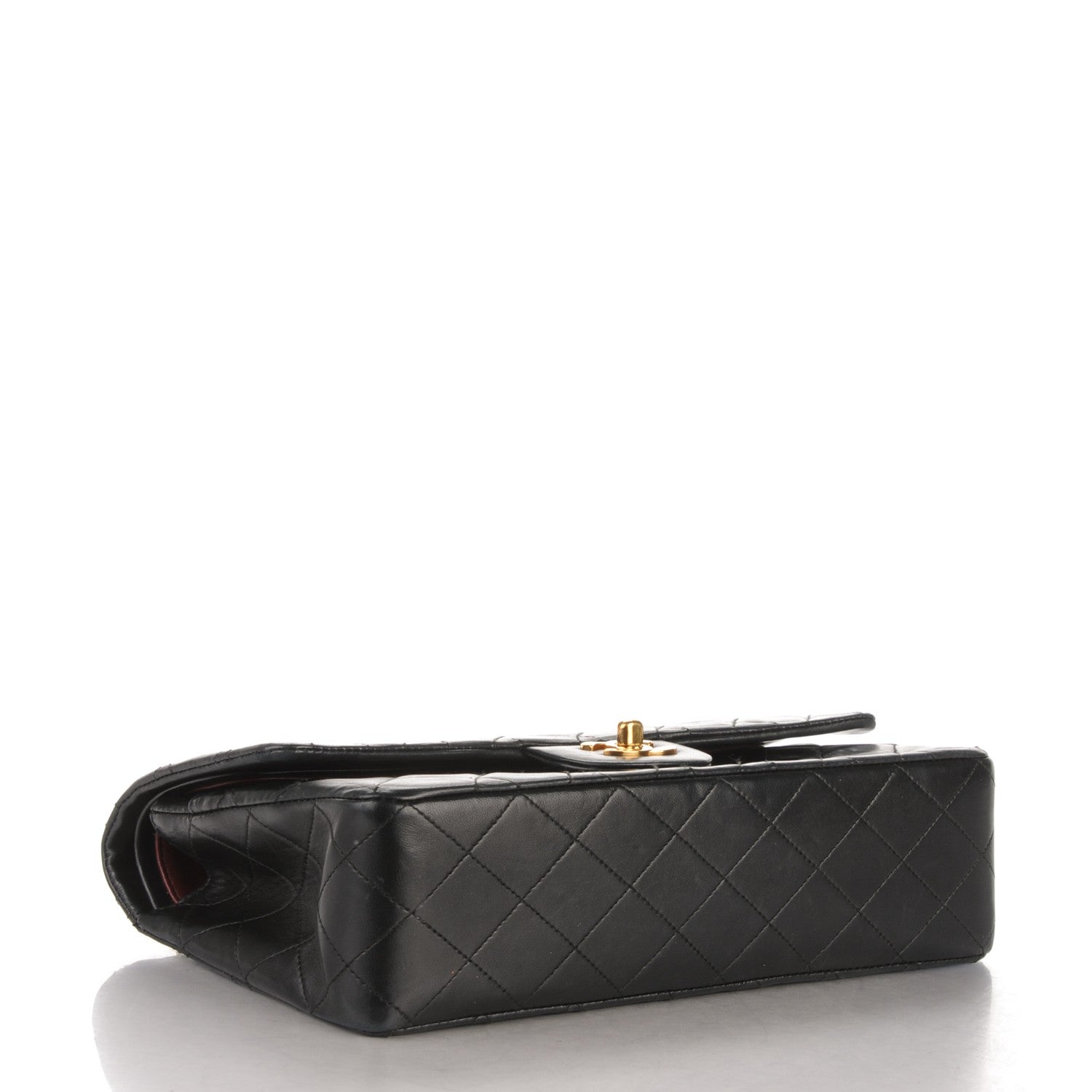 Chanel Lambskin Quilted Medium Double Flap Black 4 of 9
