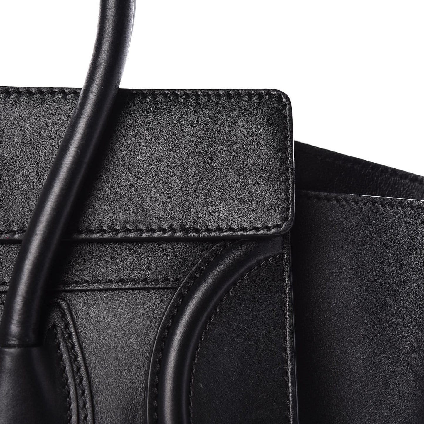 Smooth Calfskin Mini Luggage Black