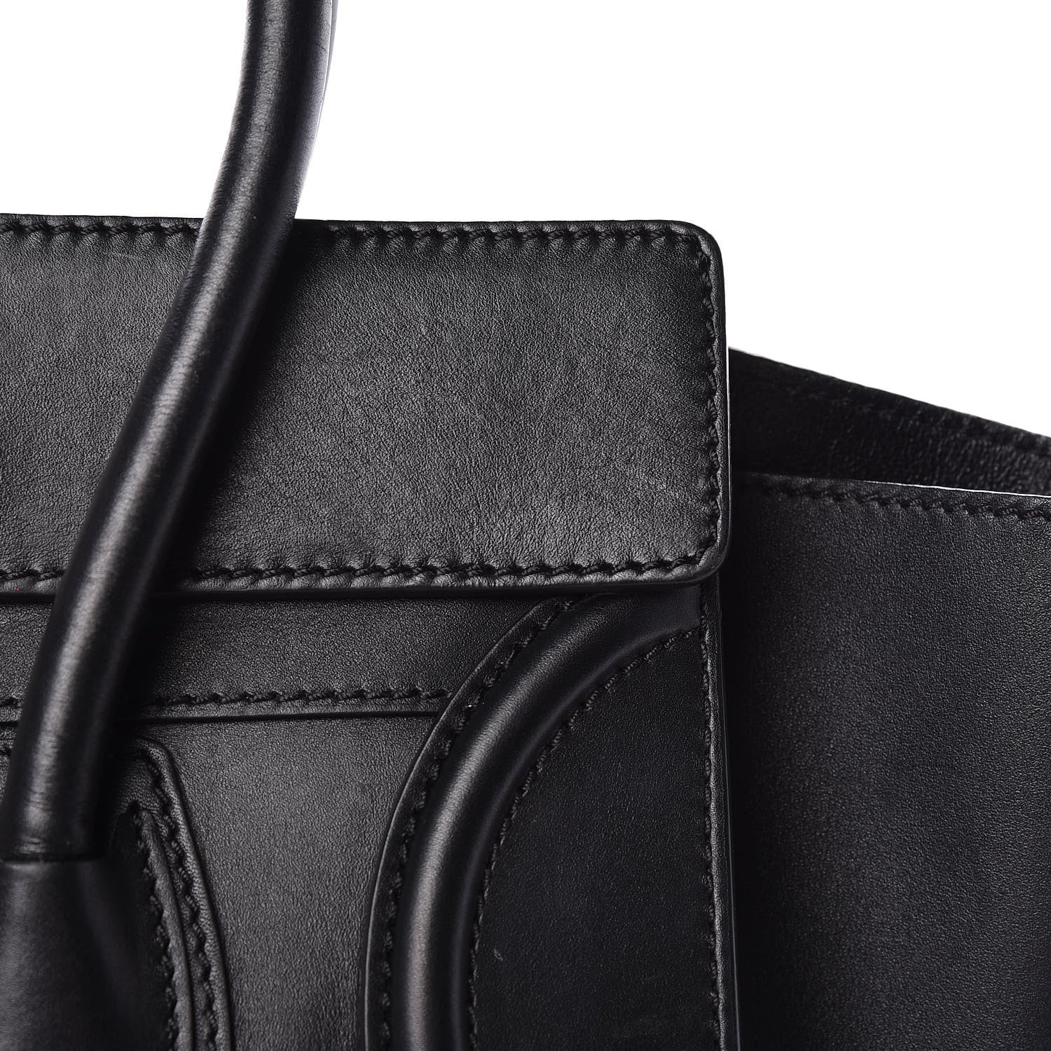Celine Smooth Calfskin Mini Luggage Black 12 of 16