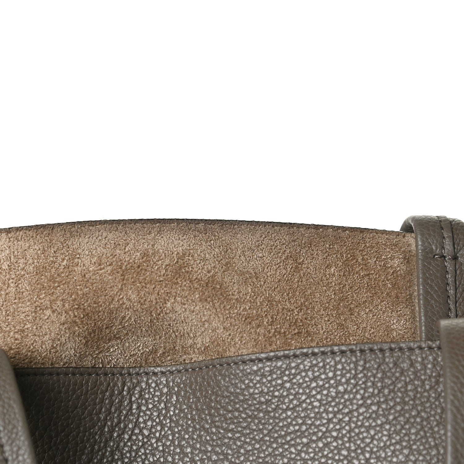 Celine Soft Grained Calfskin Small Belt Cabas Phantom Taupe 17 of 24