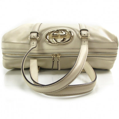 Gucci Leather Britt Large Boston Ivory 6 of 11