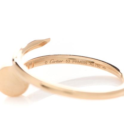 Cartier 18K Yellow Gold Small Juste Un Clou Ring 53 6.25 3 of 4