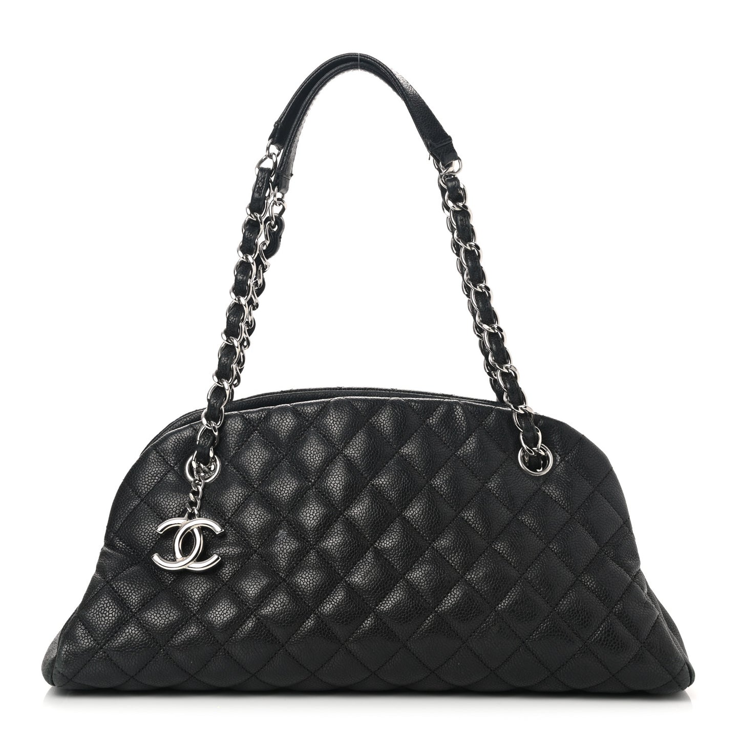 Caviar Quilted Medium Just Mademoiselle Black