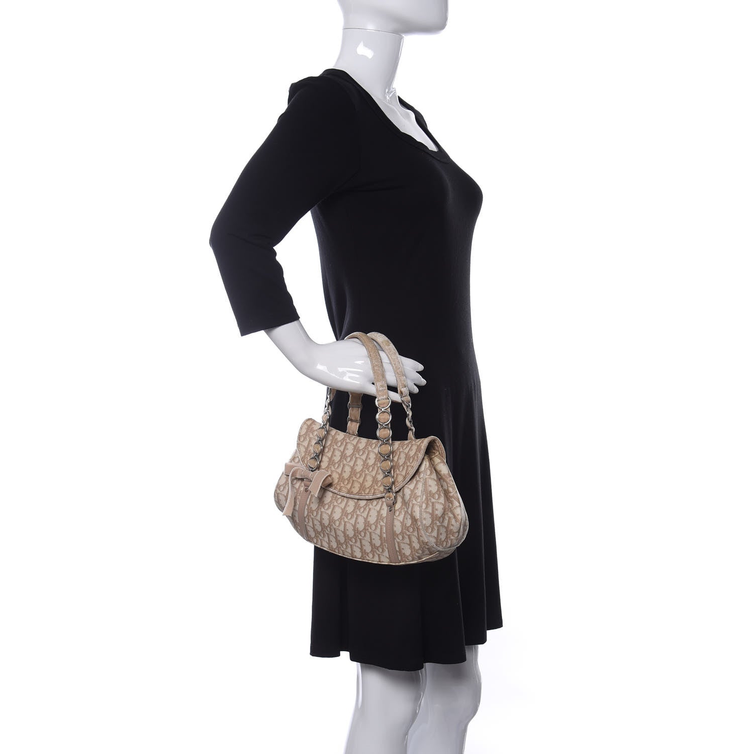 Christian Dior Monogram Romantique Trotter Bag Rose 2 of 14