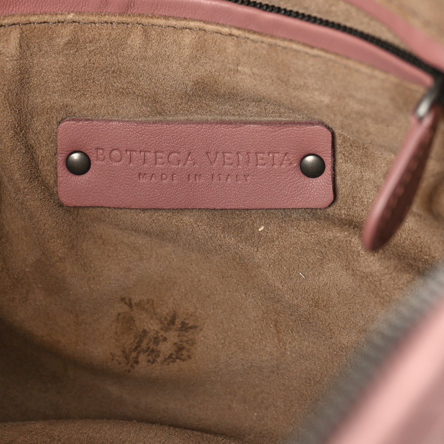 Nappa Intrecciato Nodini Crossbody Messenger Deco Rose