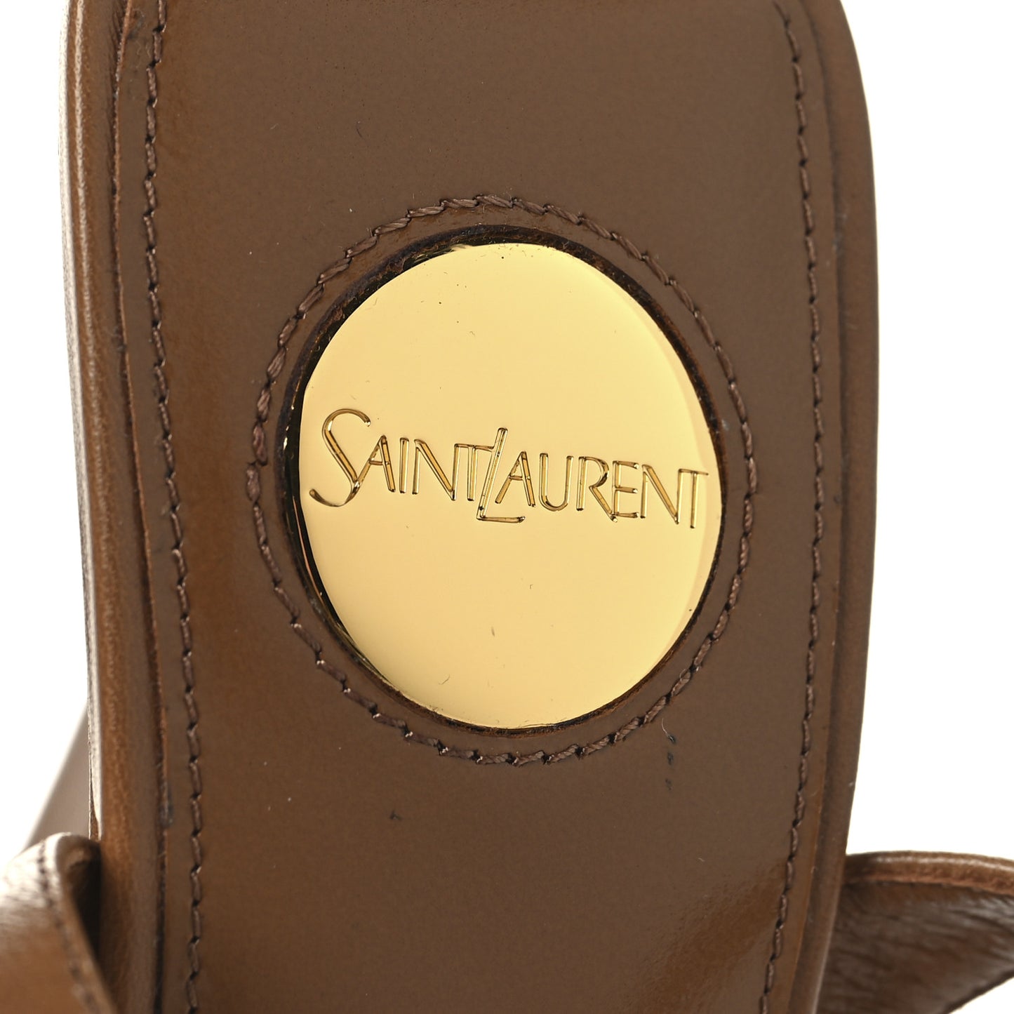 Smooth Calfskin La Scandale 110 Sandals 38 Dark Macadamia