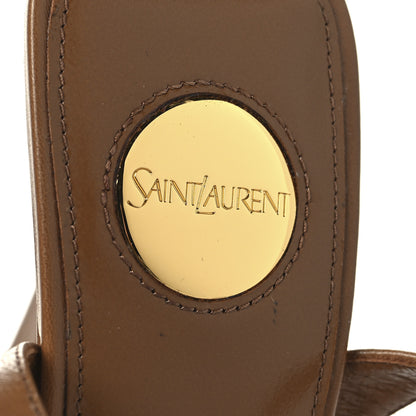 Saint Laurent Smooth Calfskin La Scandale 110 Sandals 38 Dark Macadamia 9 of 10