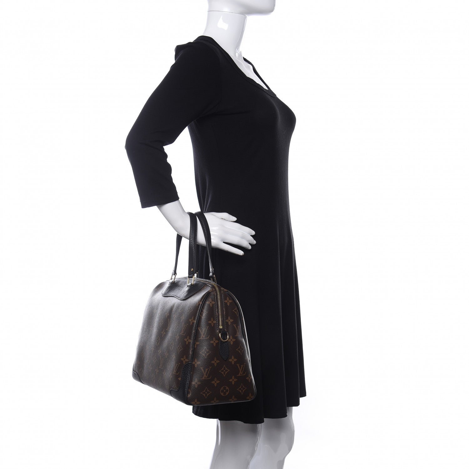 Louis Vuitton Monogram Retiro NM Black 2 of 12