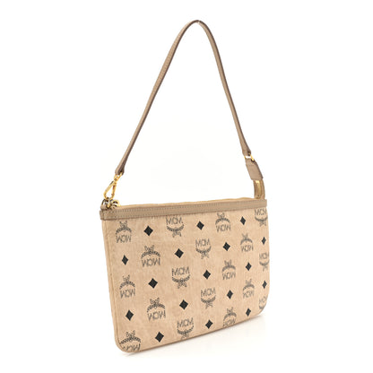MCM Visetos Medium Pouch Beige 3 of 12