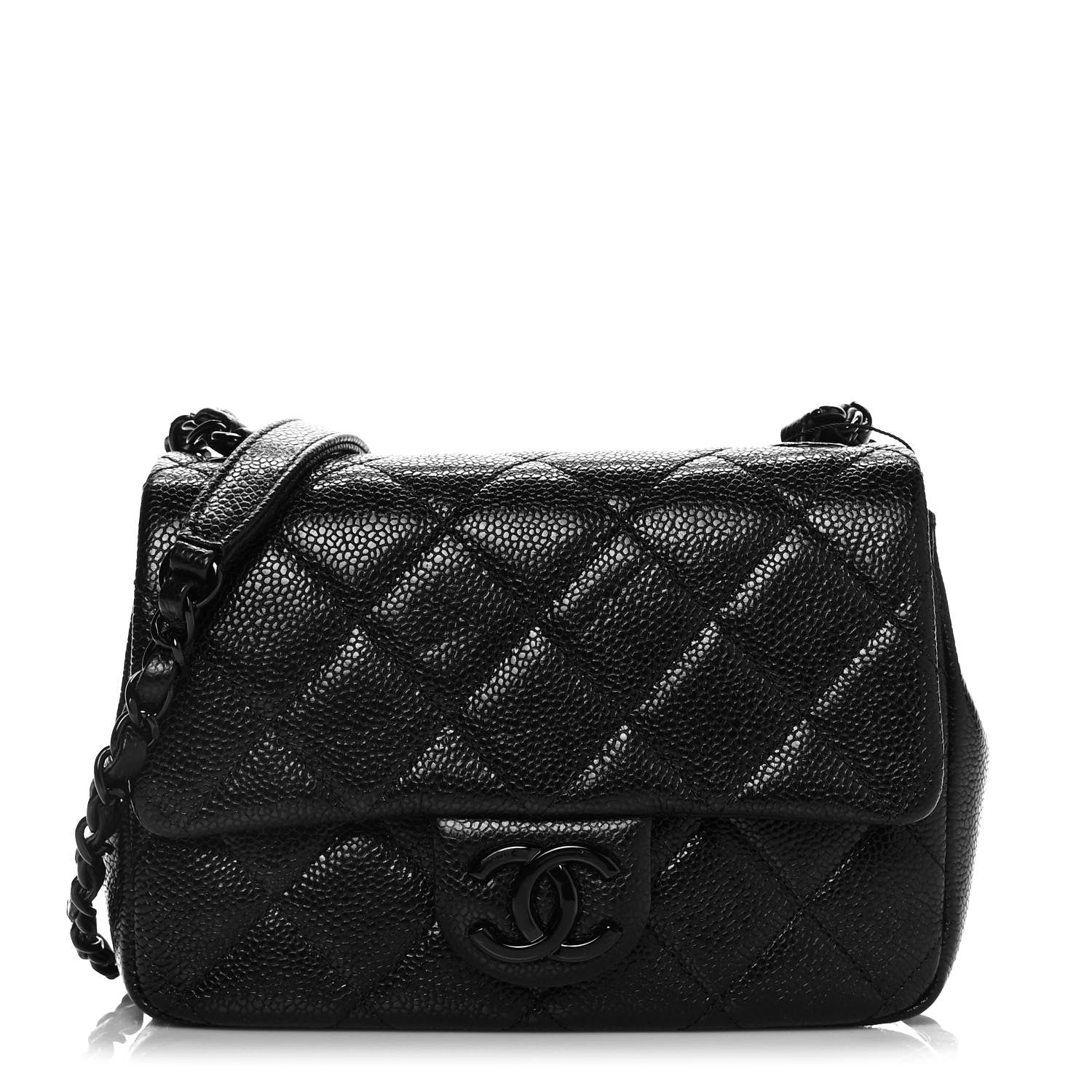 Chanel Caviar Quilted Incognito Mini Square Flap Black 1 of 10