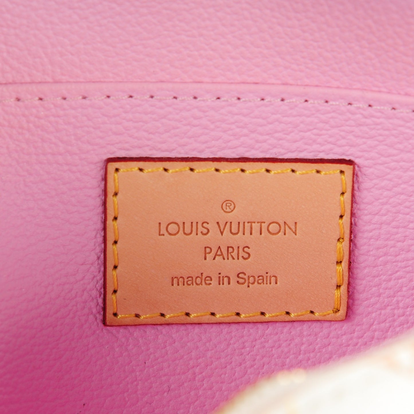 Monogram Multicolor Cosmetic Pouch White Litchi