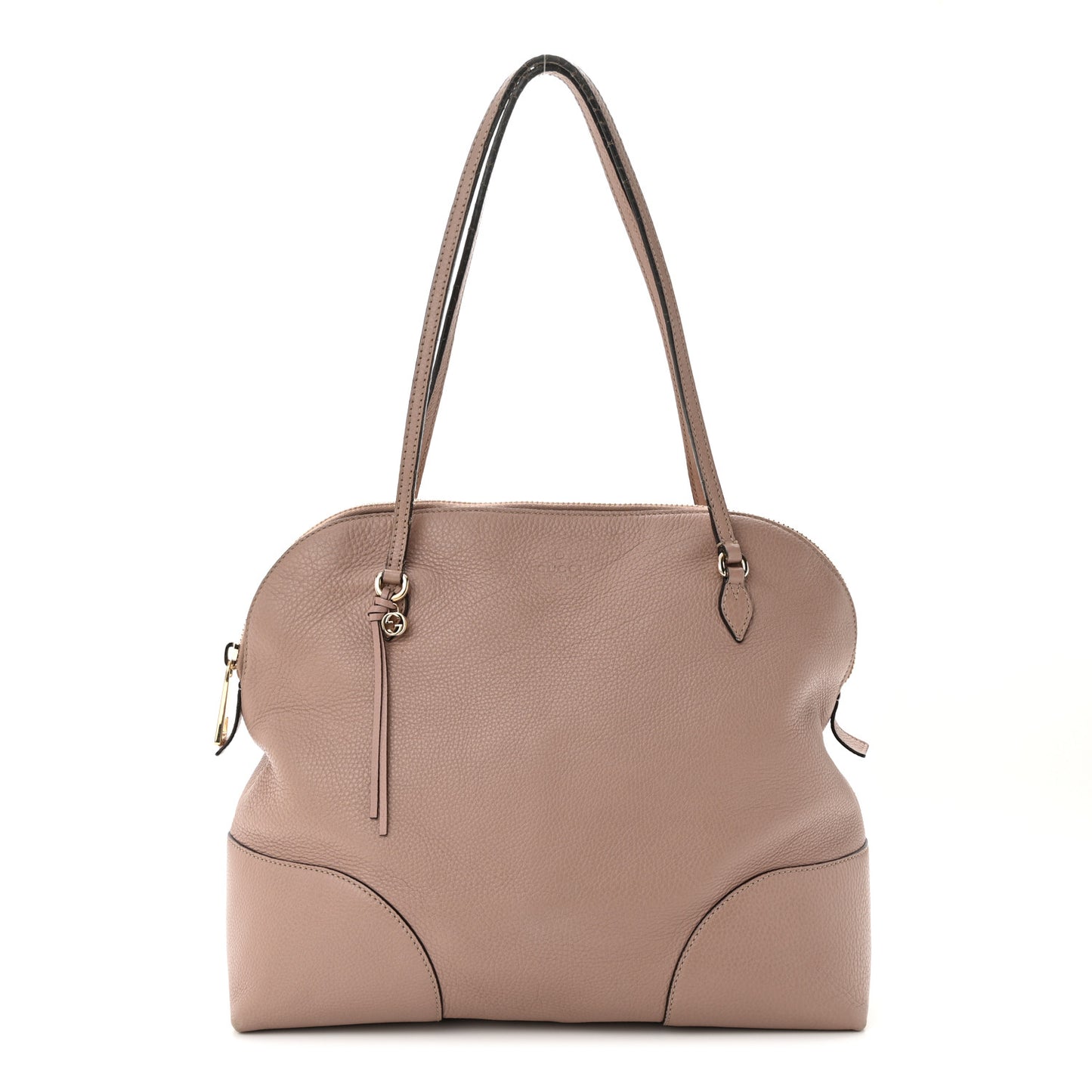 Pebbled Calfskin Medium Bree Shoulder Bag Pink