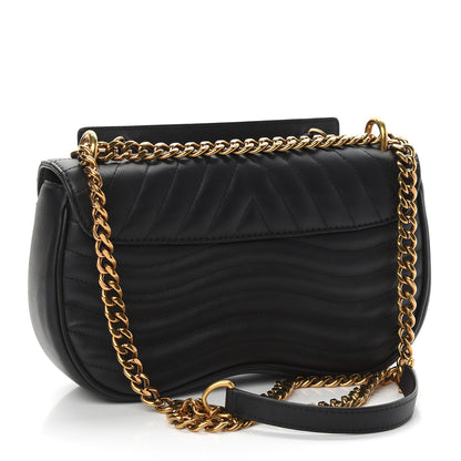 Louis Vuitton Calfskin Embroidered New Wave Chain MM Black 3 of 8
