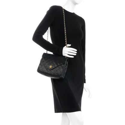 Chanel Lambskin Quilted Small Single Flap Black 2 of 16