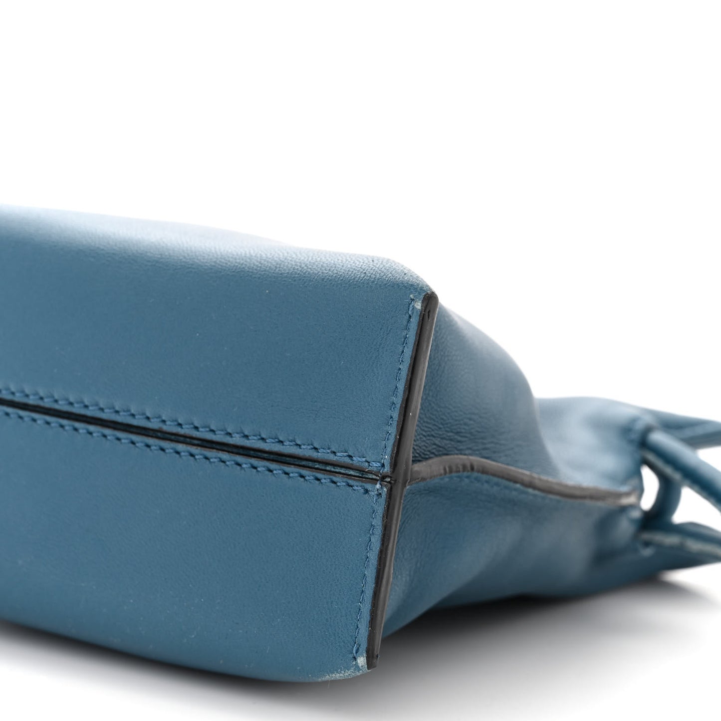 Calfskin Mini Flamenco Knot Crossbody Bag Indigo