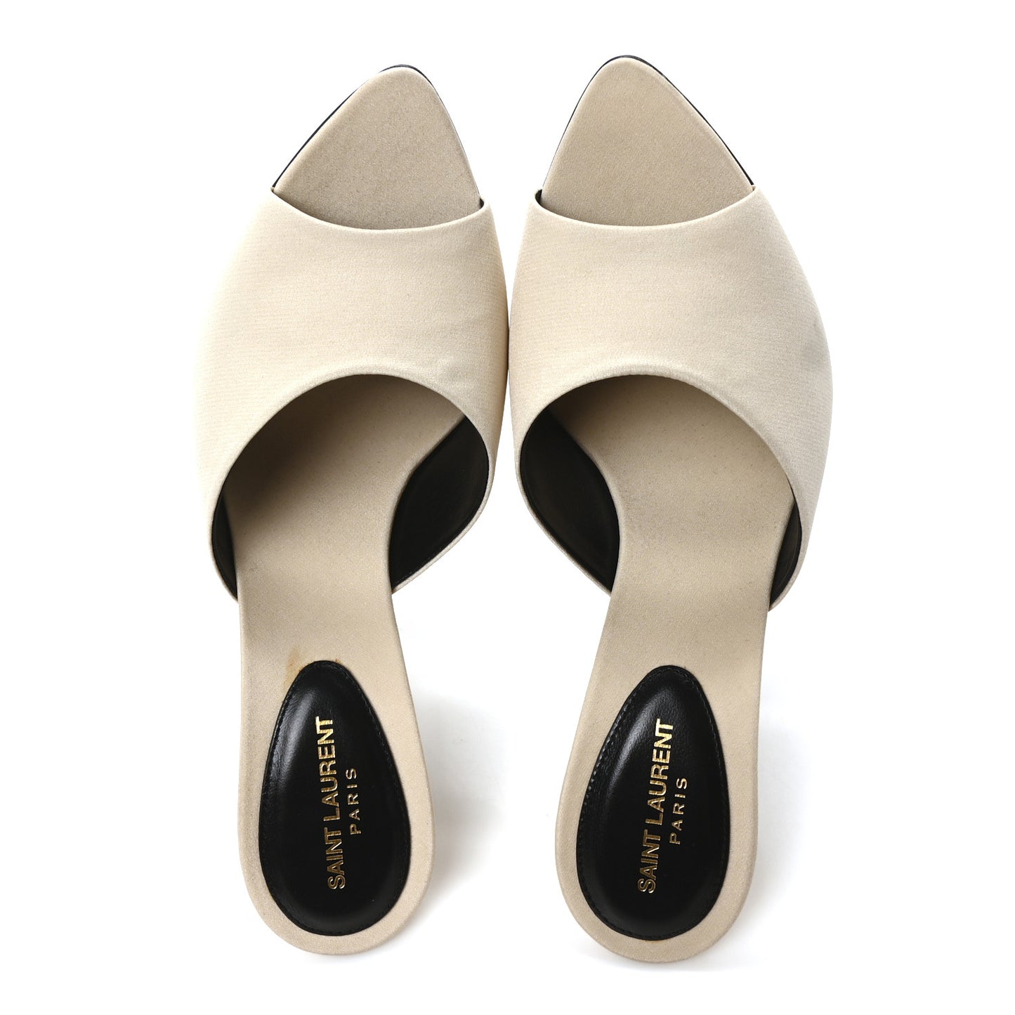 Crepe De Chine Suite Mule Sandals 37 Pale Sand