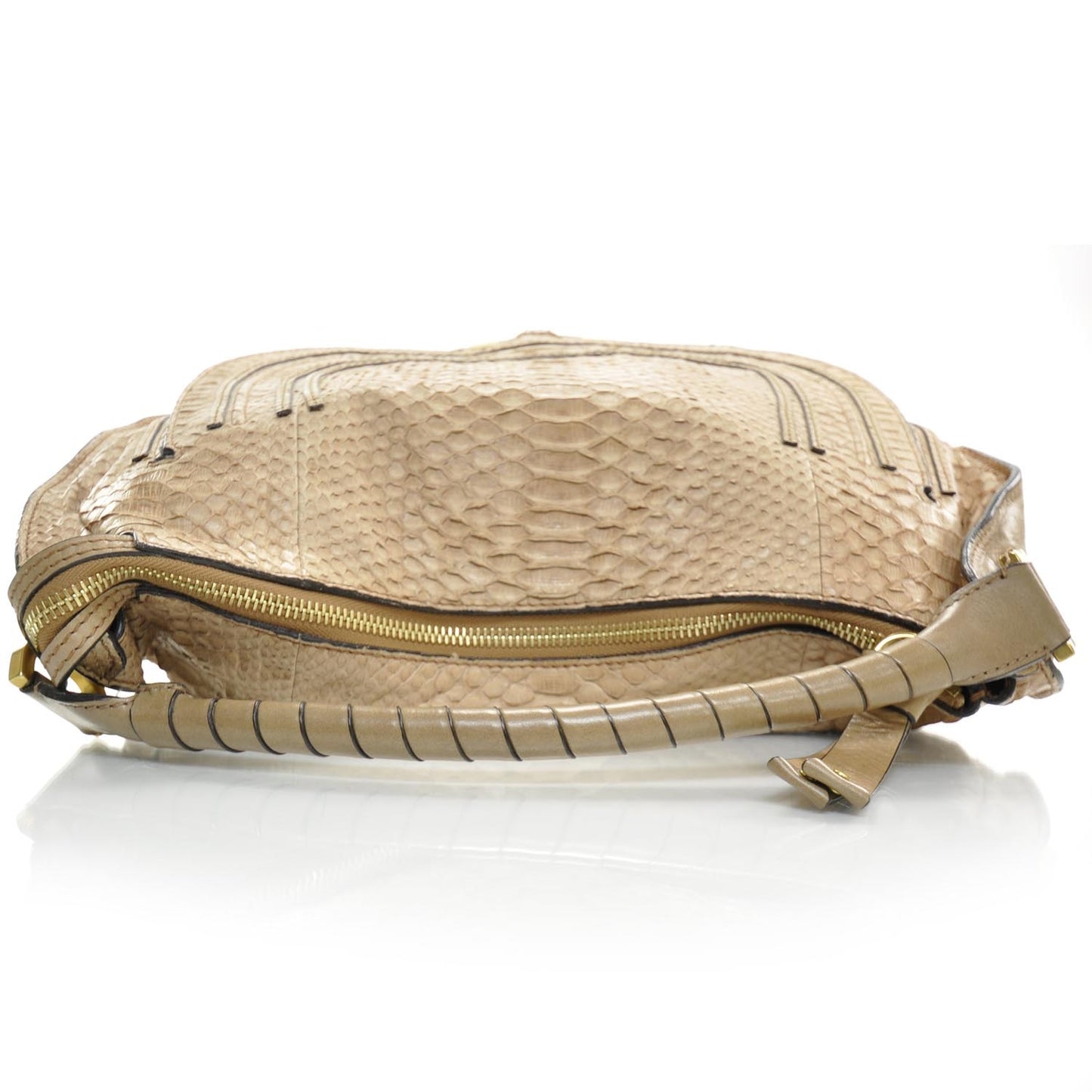 Python Large Marcie Hobo Taupe