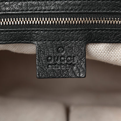 Gucci Pebbled Calfskin Medium Soho Chain Shoulder Bag Black 6 of 10