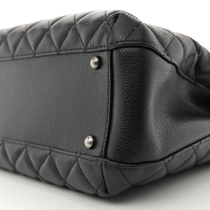 Chanel Caviar Quilted City Shopping Tote Black 10 of 13