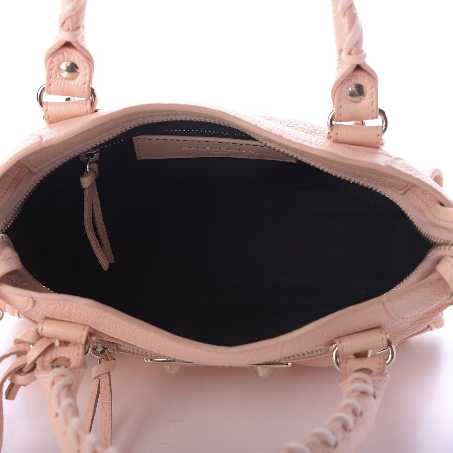 Balenciaga Chevre Gold Metallic Edge Hardware Mini City Rose Peach 5 of 9