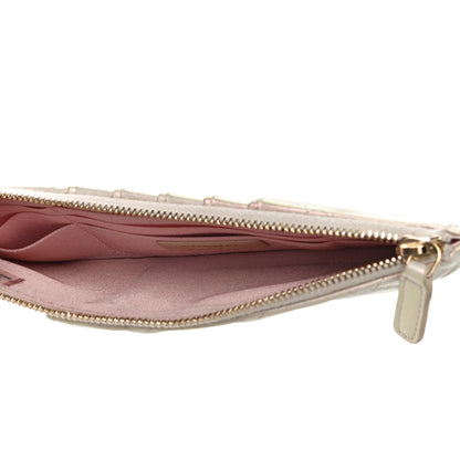 Chanel Iridescent Lambskin Quilted Classic iPhone Pouch Ivory 5 of 17