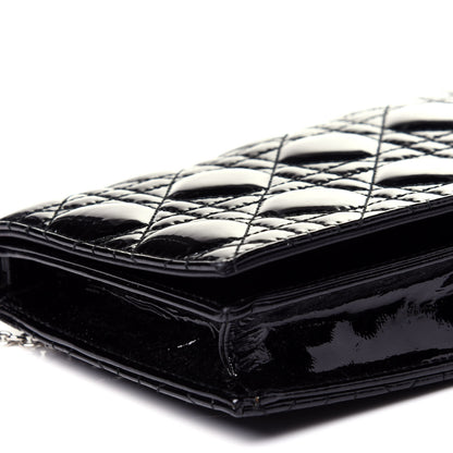 Christian Dior Patent Cannage Lady Dior Convertible Clutch Black 6 of 11