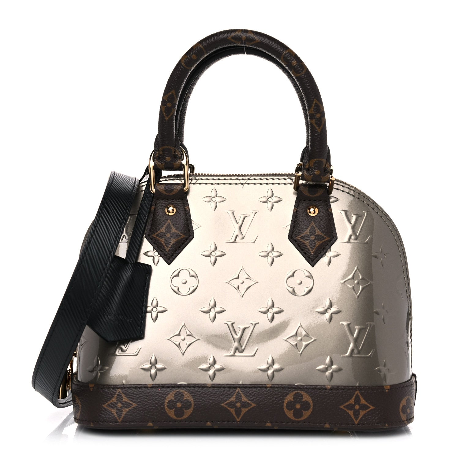 Louis Vuitton Vernis Epi Monogram Alma BB Champagne Metallise 1 of 15