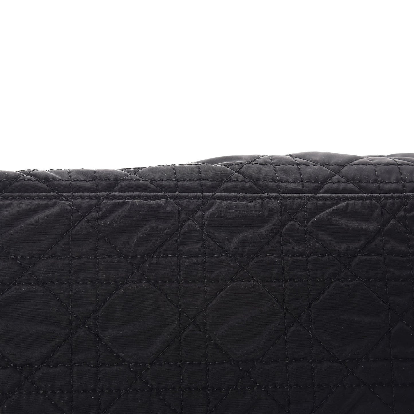 Nylon Cannage Medium Lady Dior Black