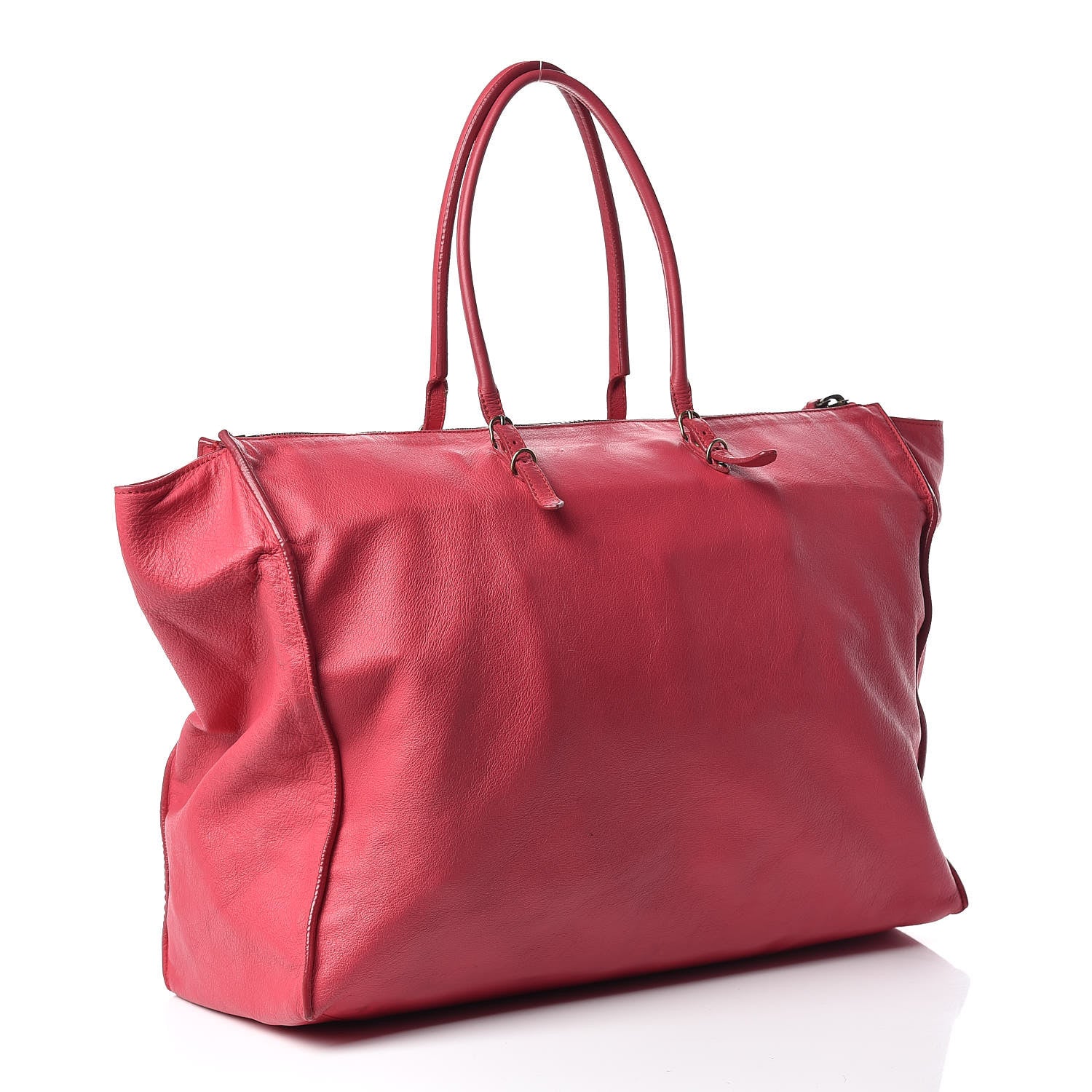 Balenciaga Veau Papier A4 Zip Around Tote Rouge Grenade 3 of 15