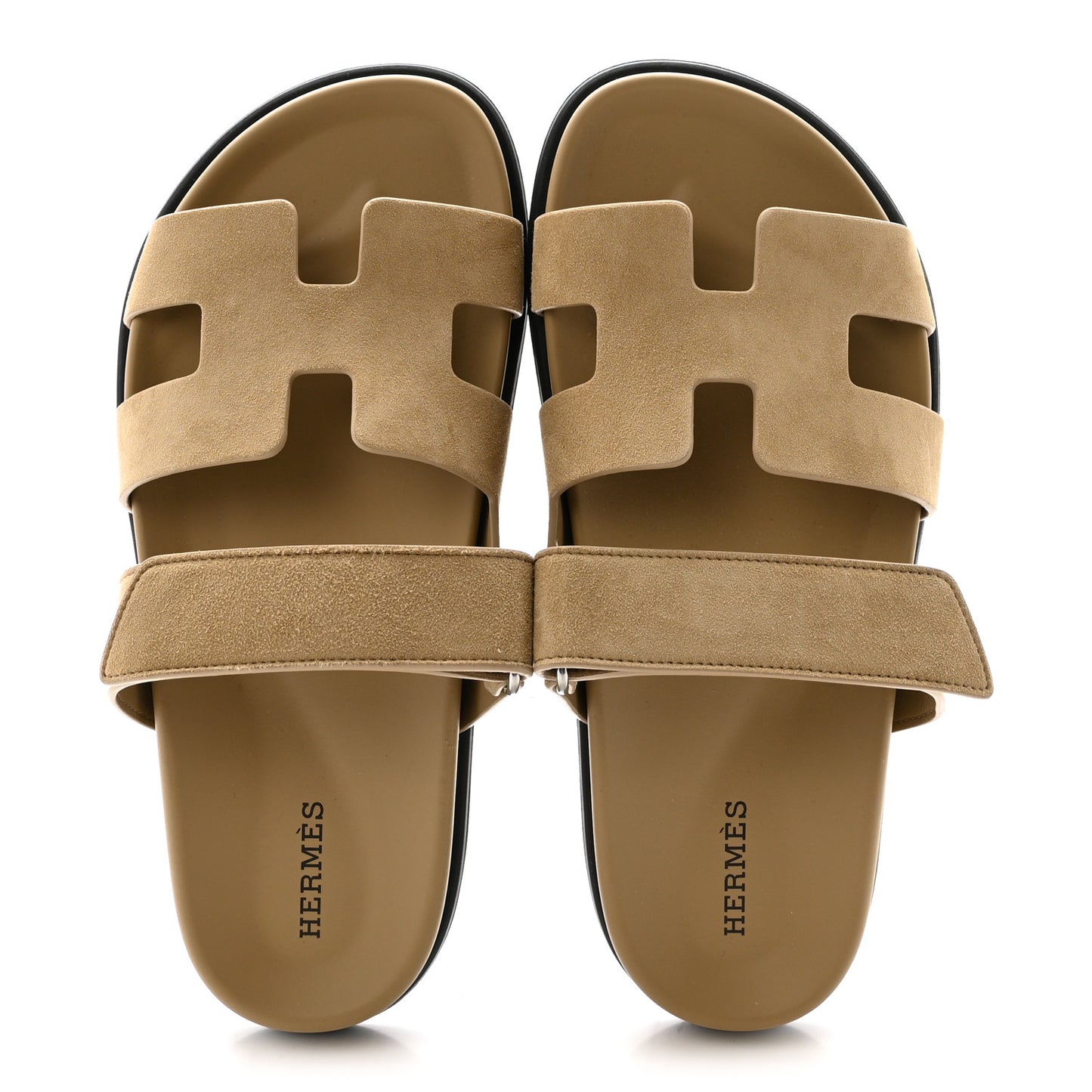 Suede Goatskin Womens Chypre Sandals 37 Beige Sable