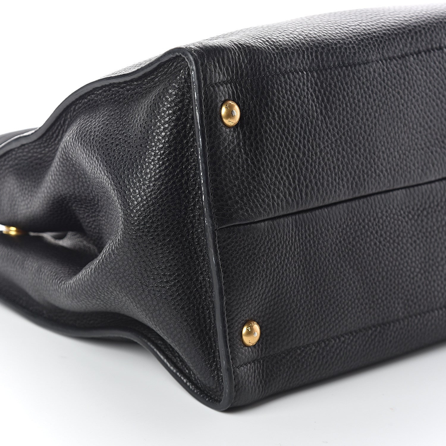 Prada Vitello Daino Tote Black 7 of 8