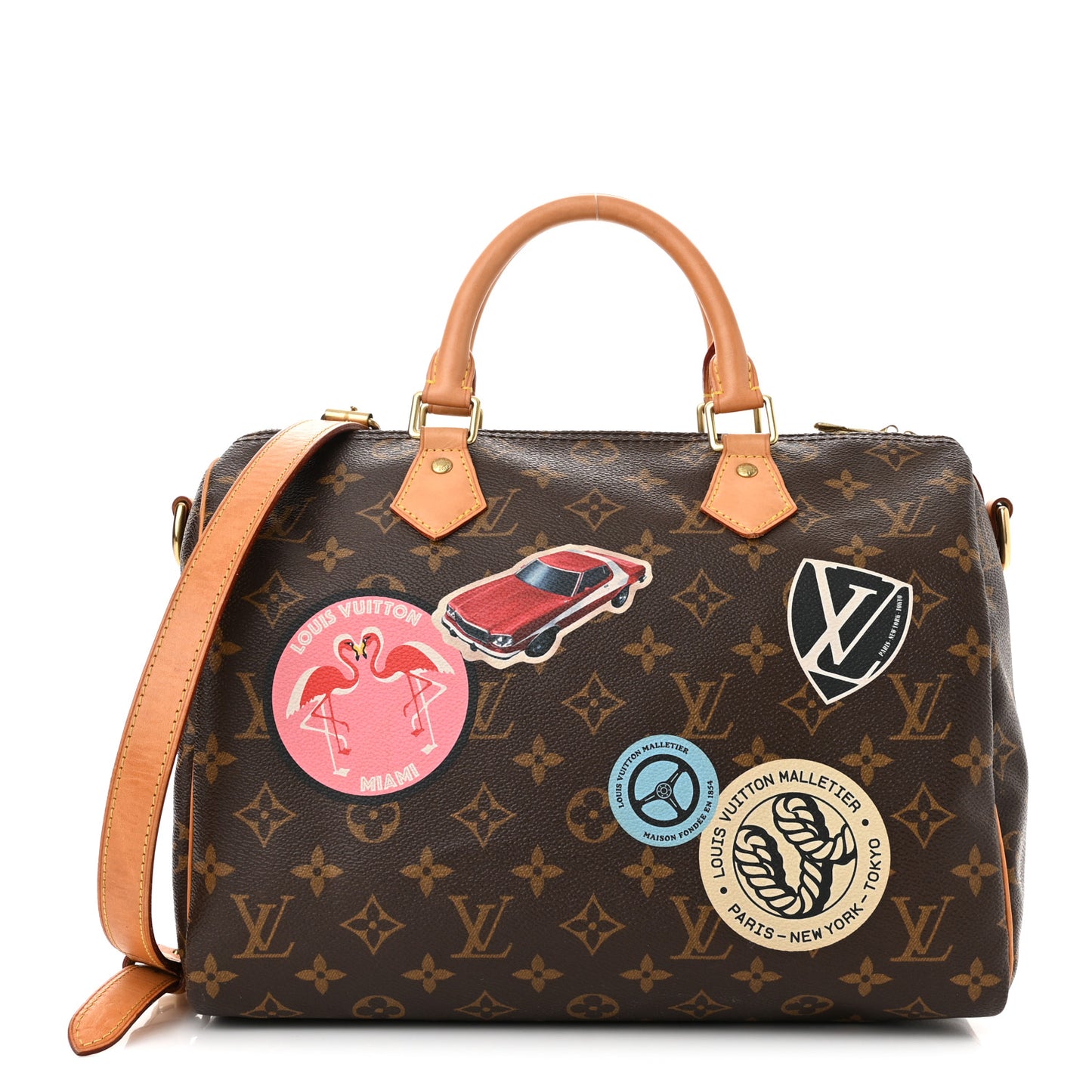 Monogram World Tour Speedy Bandouliere 30