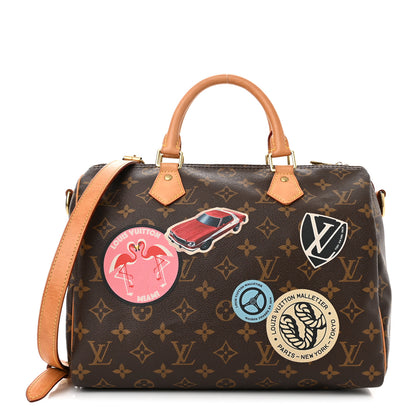 Louis Vuitton Monogram World Tour Speedy Bandouliere 30 1 of 13
