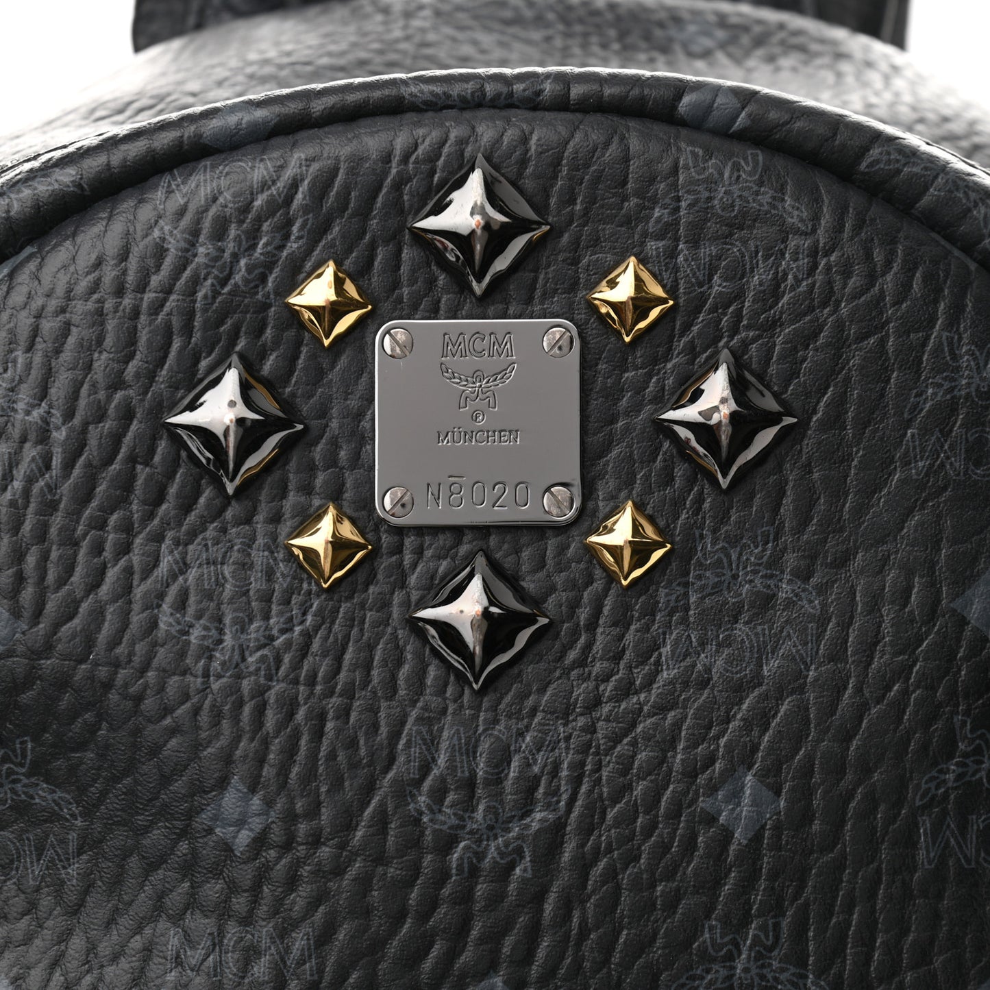Visetos Medium Studded Dual Stark Backpack Black