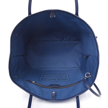 Louis Vuitton Monogram Escale Neverfull MM Blue 5 of 10