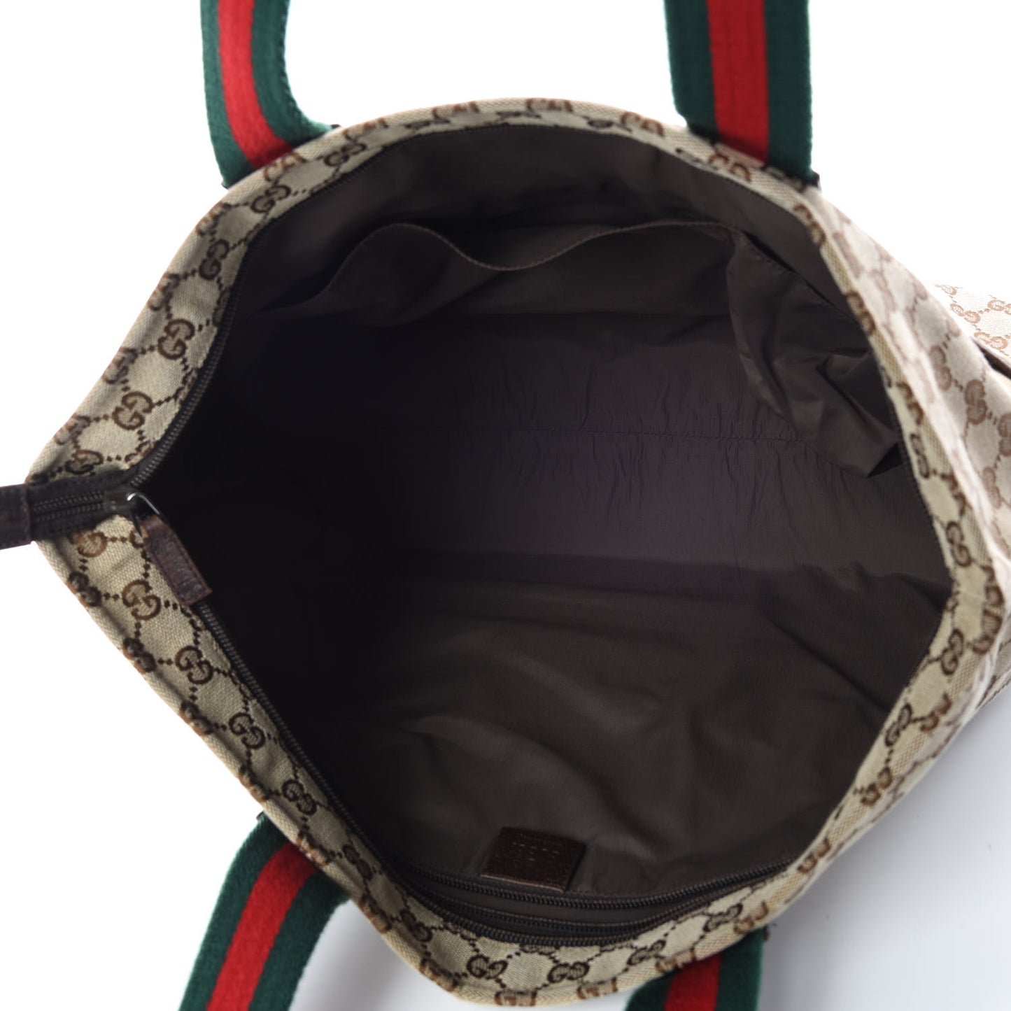 Monogram Web Large Diaper Tote Brown