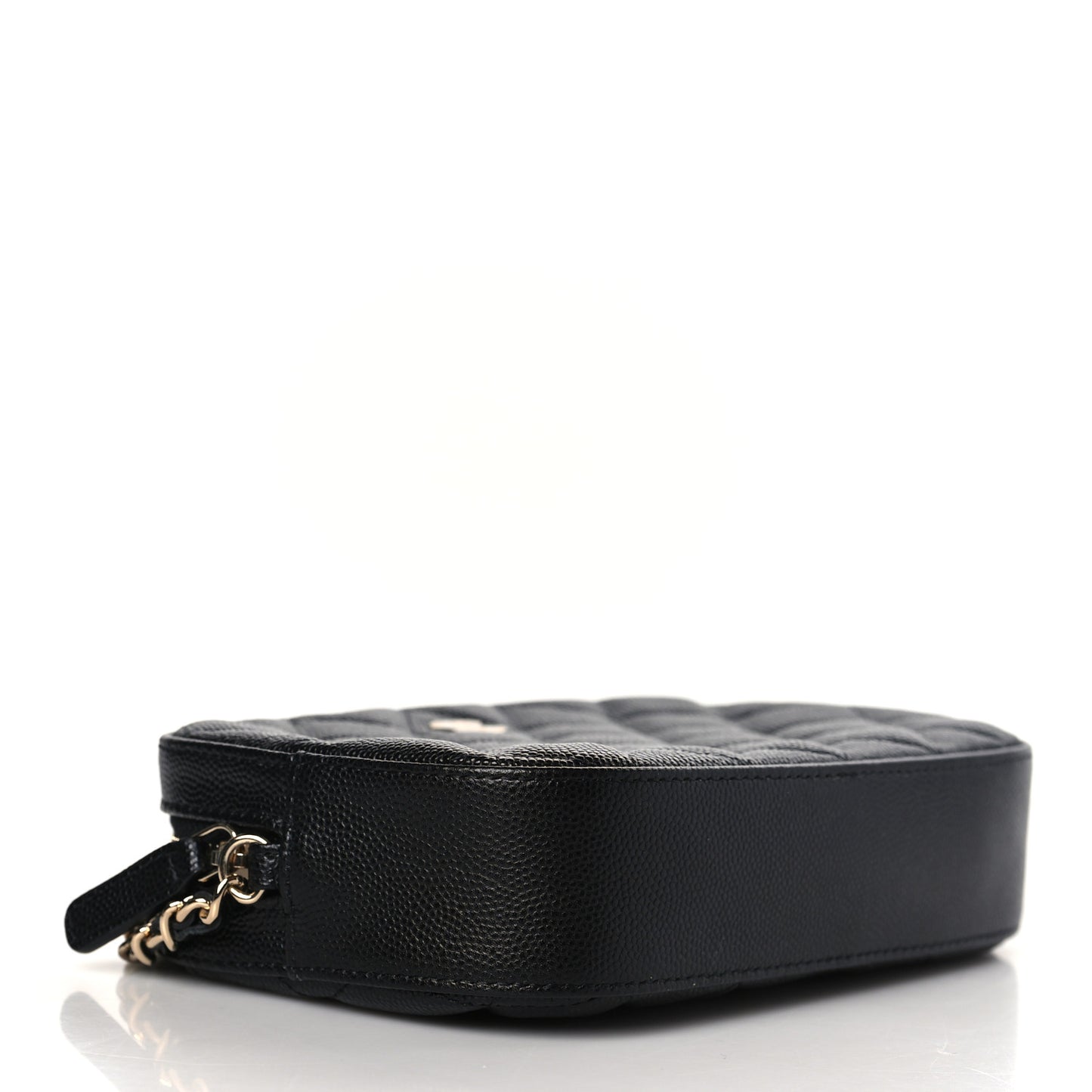 Caviar Quilted Vanity With Chain Black