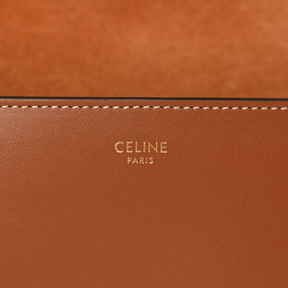 Celine Smooth Calfskin Cuir Triomphe Folco Crossbody Bag Tan 6 of 10